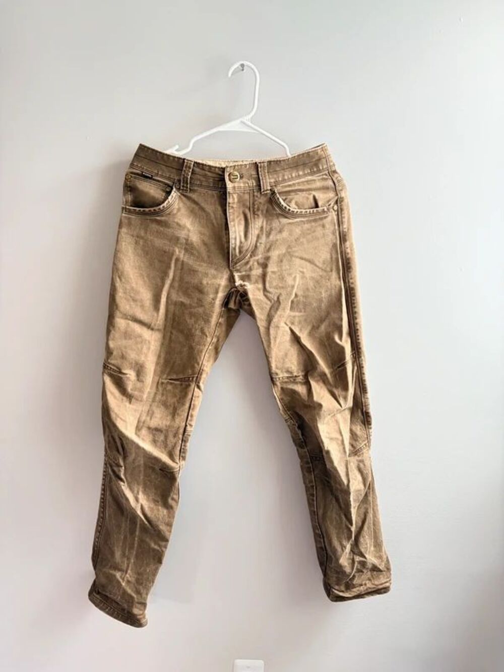 Kuhl Rydr Pants Brown Canvas Distressed Gorpcore Hiking Workwear 28x30